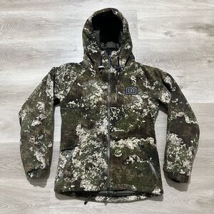 She Outdoor Jacket Women's Sz XS Green Camo Hooded Insulated Thermolite Parka